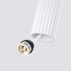 Suspension Karbon 1 tube blanc, vue rapprochée