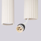 Suspension Karbon 4 tubes barre beige en ambiance
