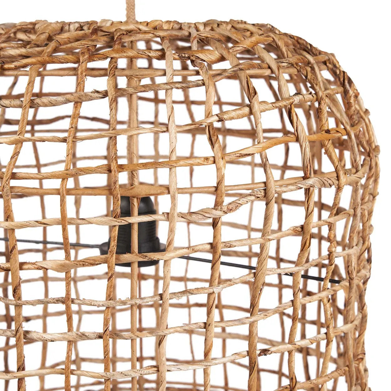 Abat-jour de suspension Kuso en feuille de bananier 40 cm, vue 3