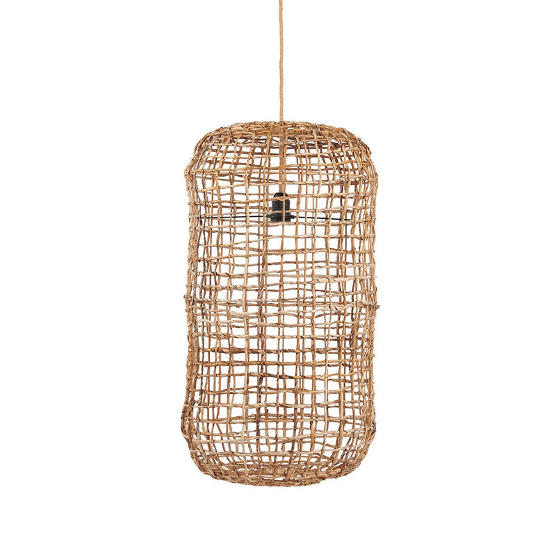 Dimensions Abat-jour de suspension Kuso en feuille de bananier 40 cm