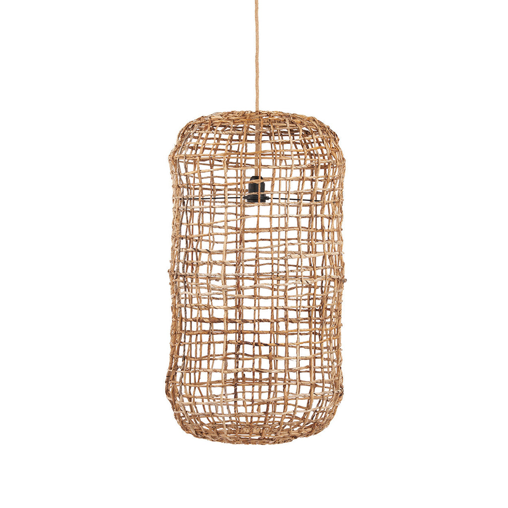 Abat-jour de suspension Kuso en feuille de bananier 40 cm