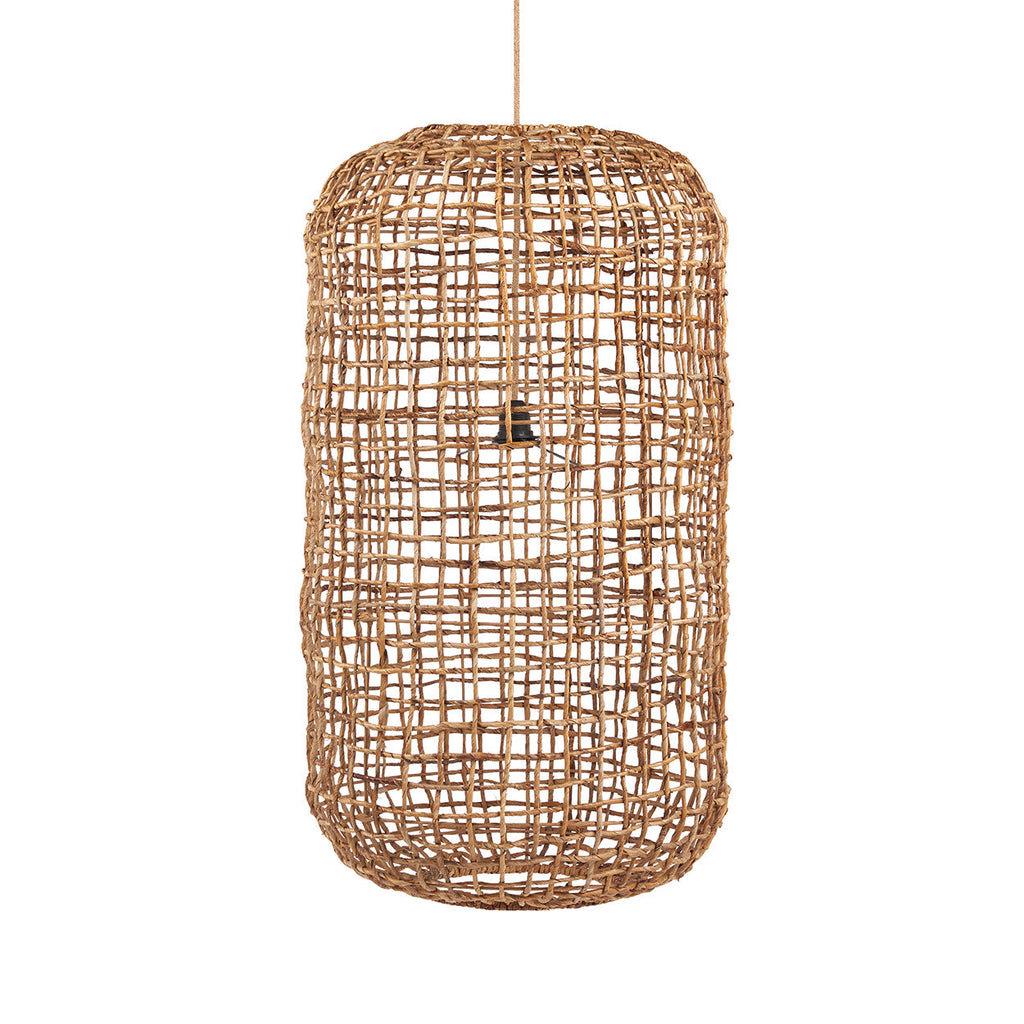 Abat-jour de suspension Kuso en feuille de bananier 50 cm
