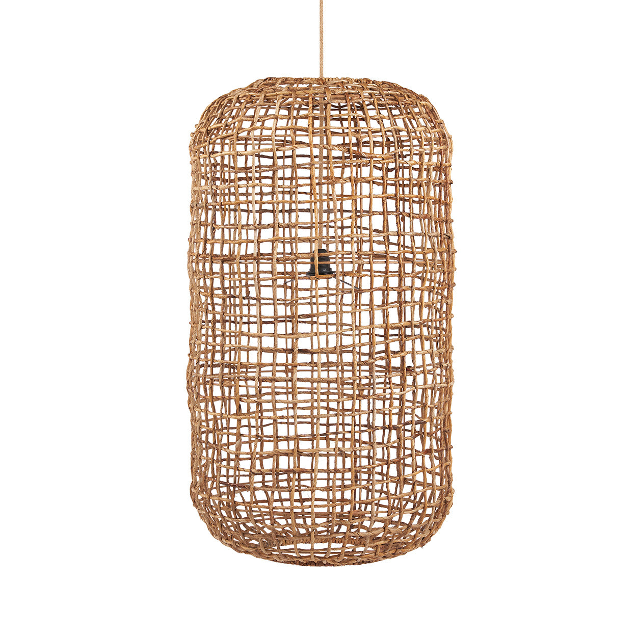 Abat-jour de suspension Kuso en feuille de bananier 50 cm