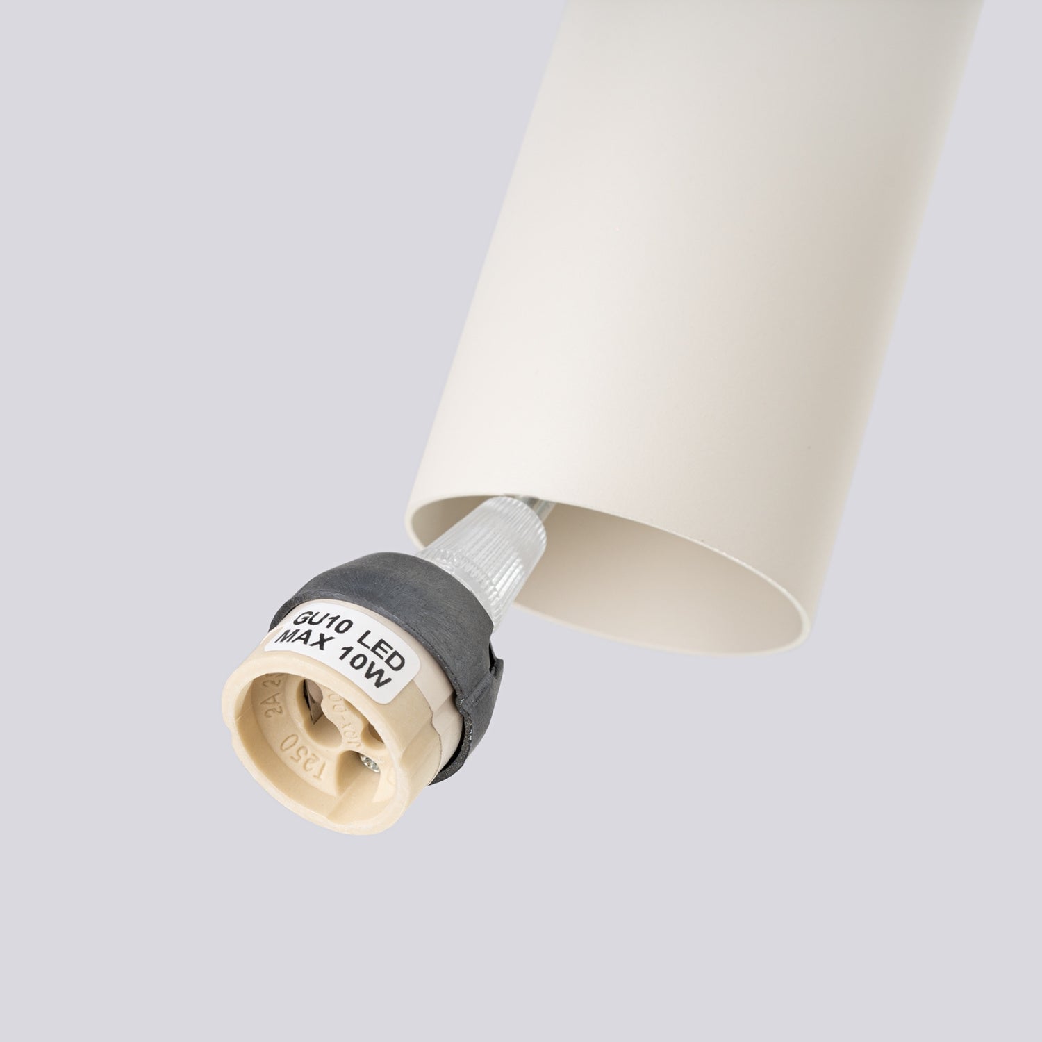 Suspension Lagos 1 lumière métal beige GU10 dans un intérieur