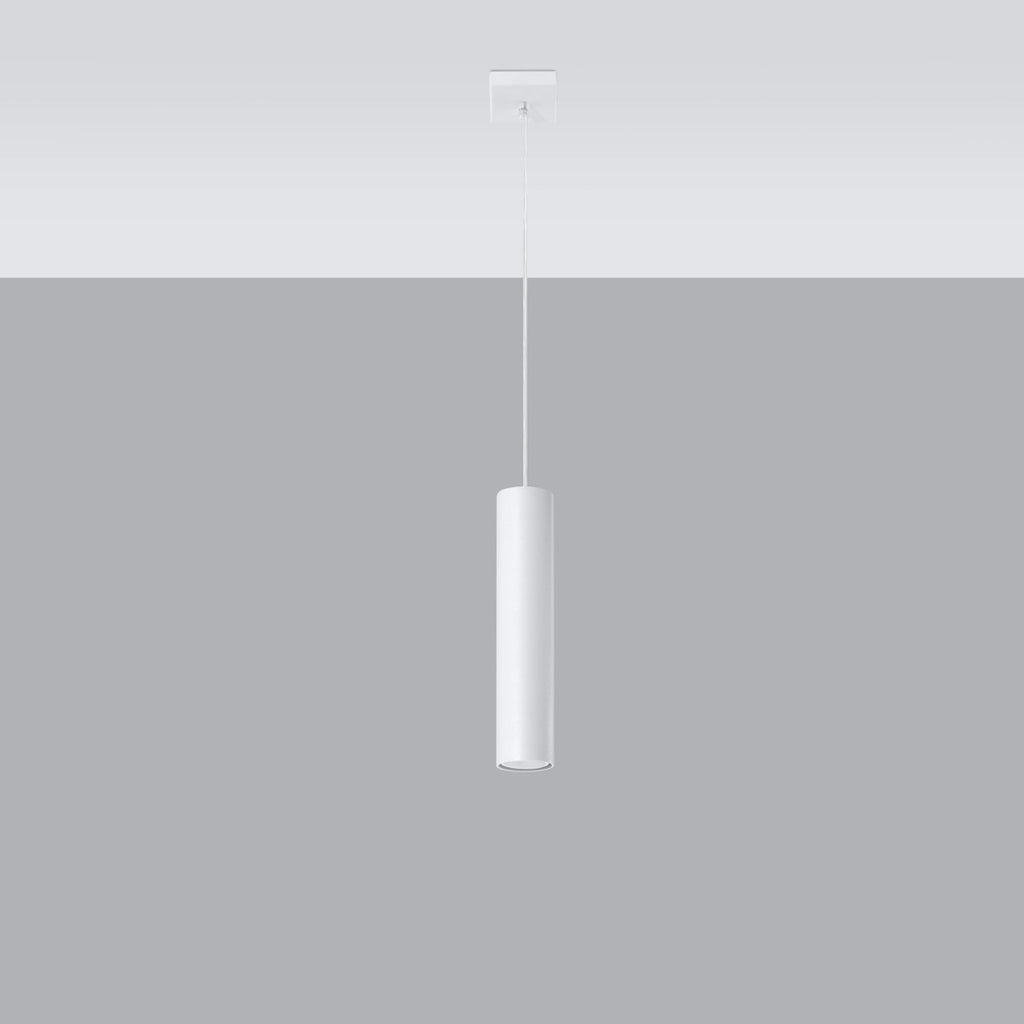 Suspension Lagos 1 lumière métal blanc GU10 vue d'ensemble
