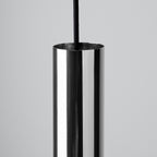 Suspension Lagos 1 lumière métal chromé GU10, détail du tube