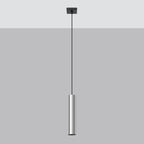 Suspension Lagos 1 lumière métal chromé GU10 de profil