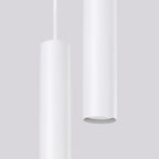 Suspension Lagos 2 en grappe métal blanc GU10 en ambiance
