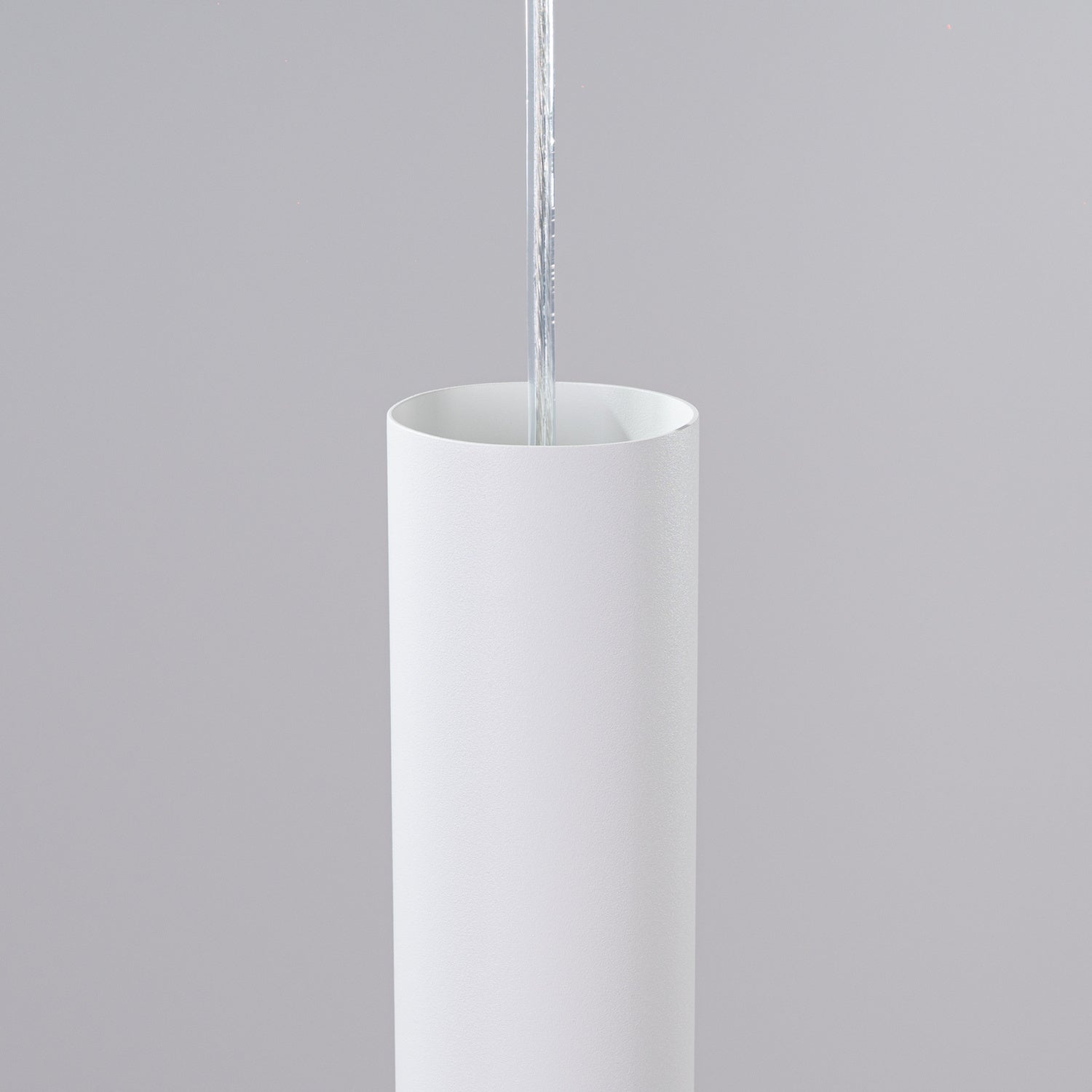 Suspension Lagos 2 en grappe métal blanc GU10, gros plan