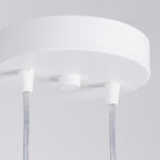 Suspension Lagos 2 en grappe métal blanc GU10, détail