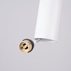 Suspension Lagos 2 en grappe métal blanc GU10, détail de la rosace