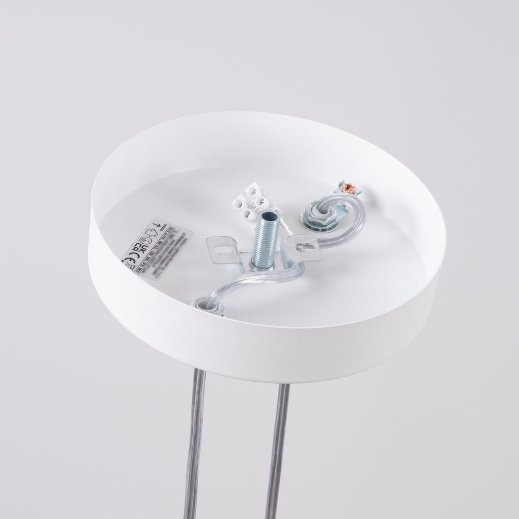 Suspension Lagos 2 en grappe métal blanc GU10, autre vue