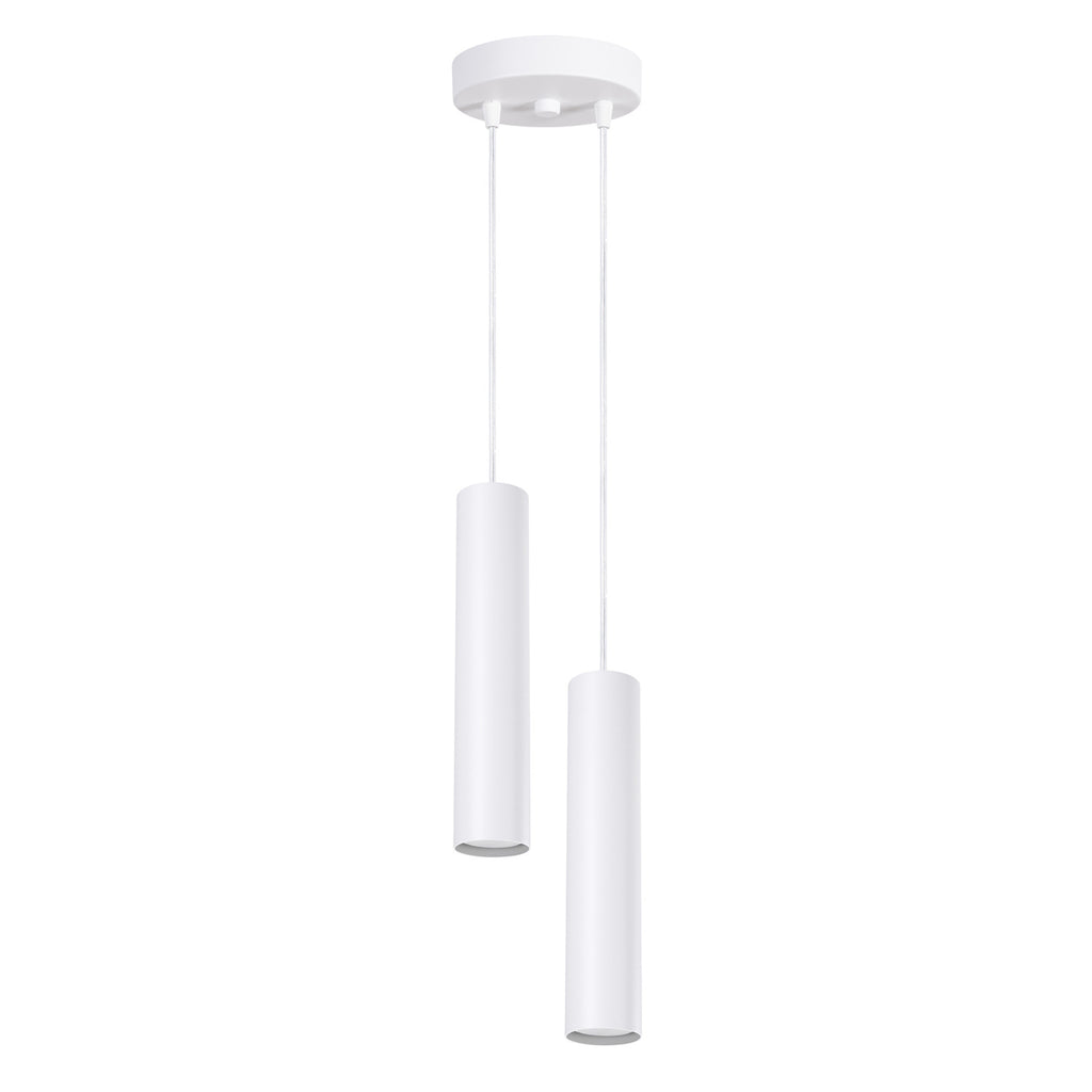 Suspension Lagos 2 en grappe métal blanc GU10