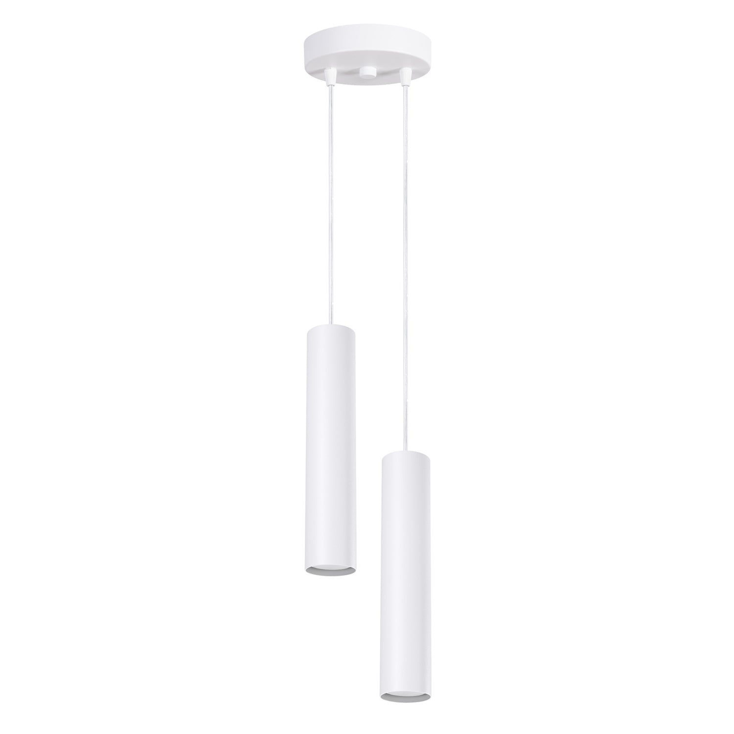 Suspension Lagos 2 en grappe métal blanc GU10
