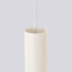Suspension Lagos 3 en grappe métal beige GU10, détail