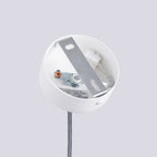 Suspension Lami tube ajouré acier blanc GU10, autre vue