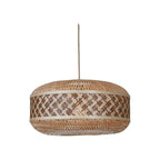 Suspension Langkawi bambou naturel et brun 50 cm E27