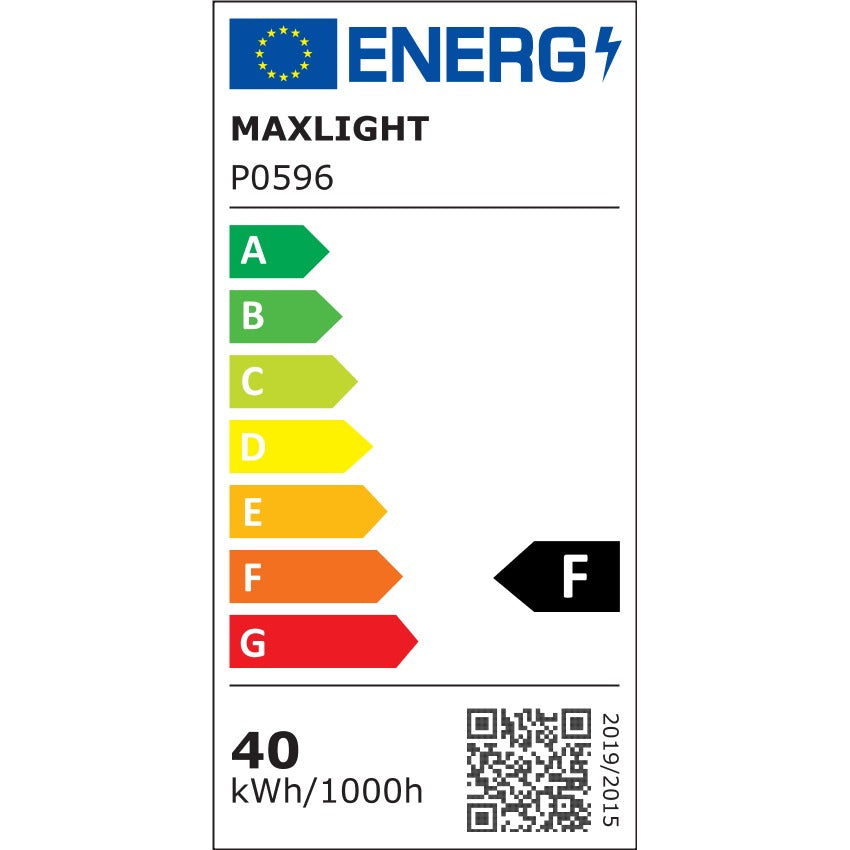 Étiquette énergie de la suspension Jo-Jo Modern métal doré classe F