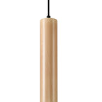 Suspension Lino en bois massif, tube cylindrique