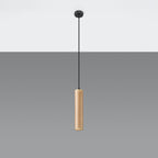 Suspension Lino en bois installée au plafond