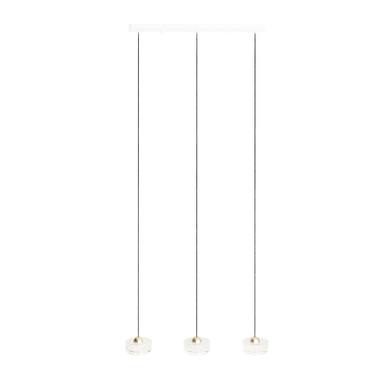 Suspension Lipari III linéaire blanche