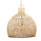 Abat-jour de suspension Lobster Trap en rotin naturel 50 cm, vue 7