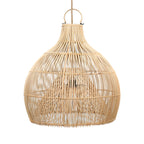 Abat-jour de suspension Lobster Trap en rotin naturel 50 cm