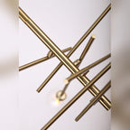 Suspension Lollipop 6 globes laiton G9, vue 3