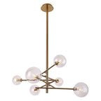 Suspension Lollipop 6 globes laiton G9