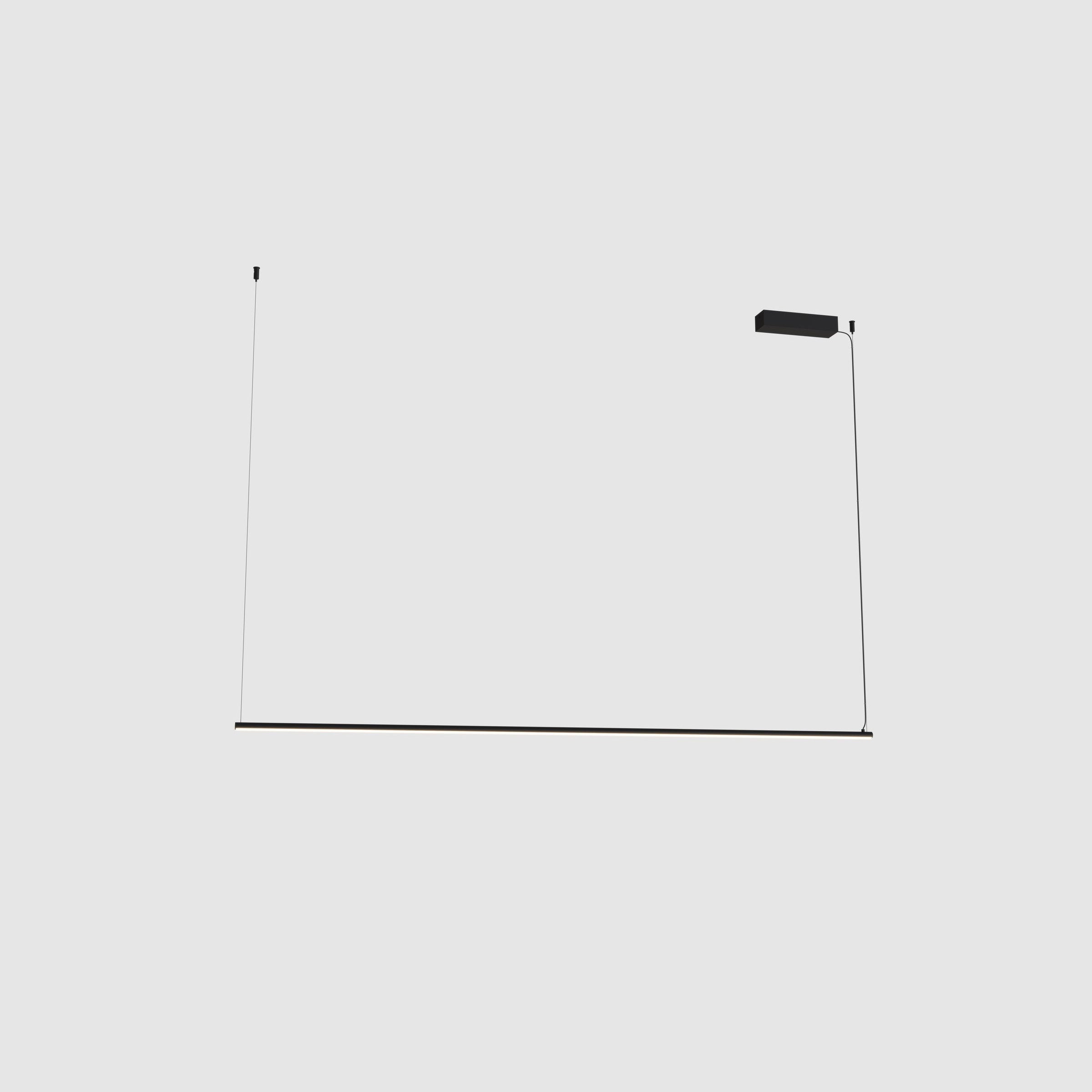 Suspension Longi 150 cm noire