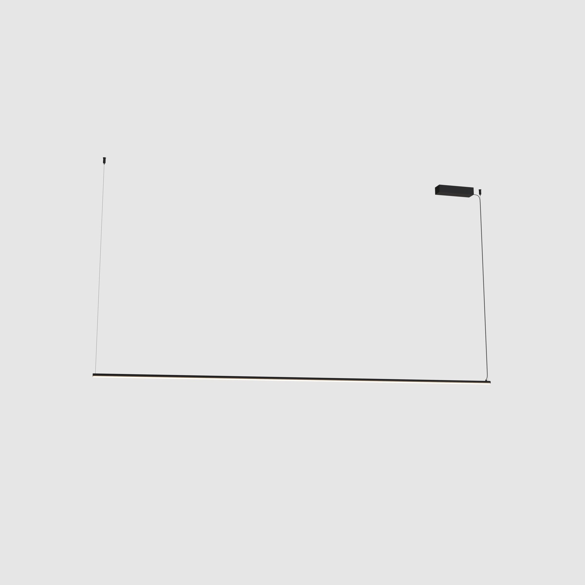 Suspension Longi 200 cm noire