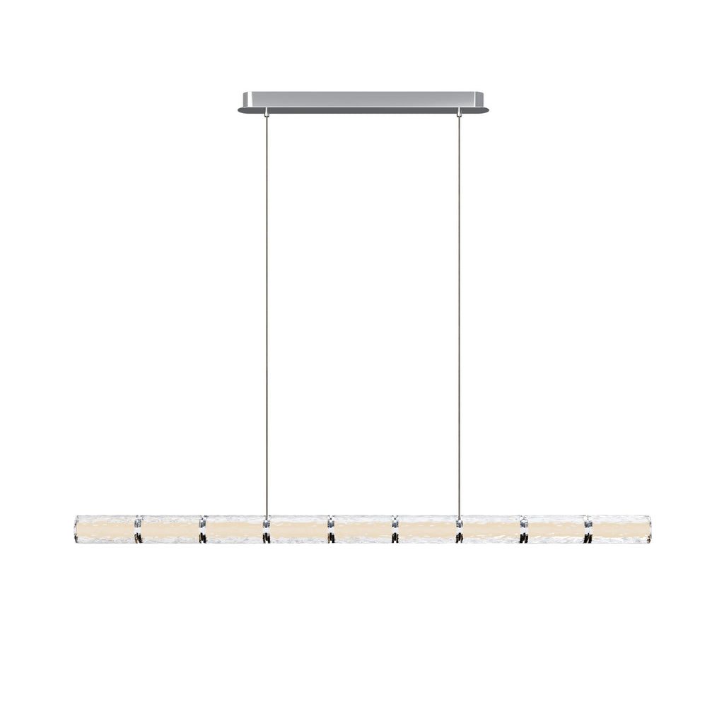 Suspension Love 131 cm chromée