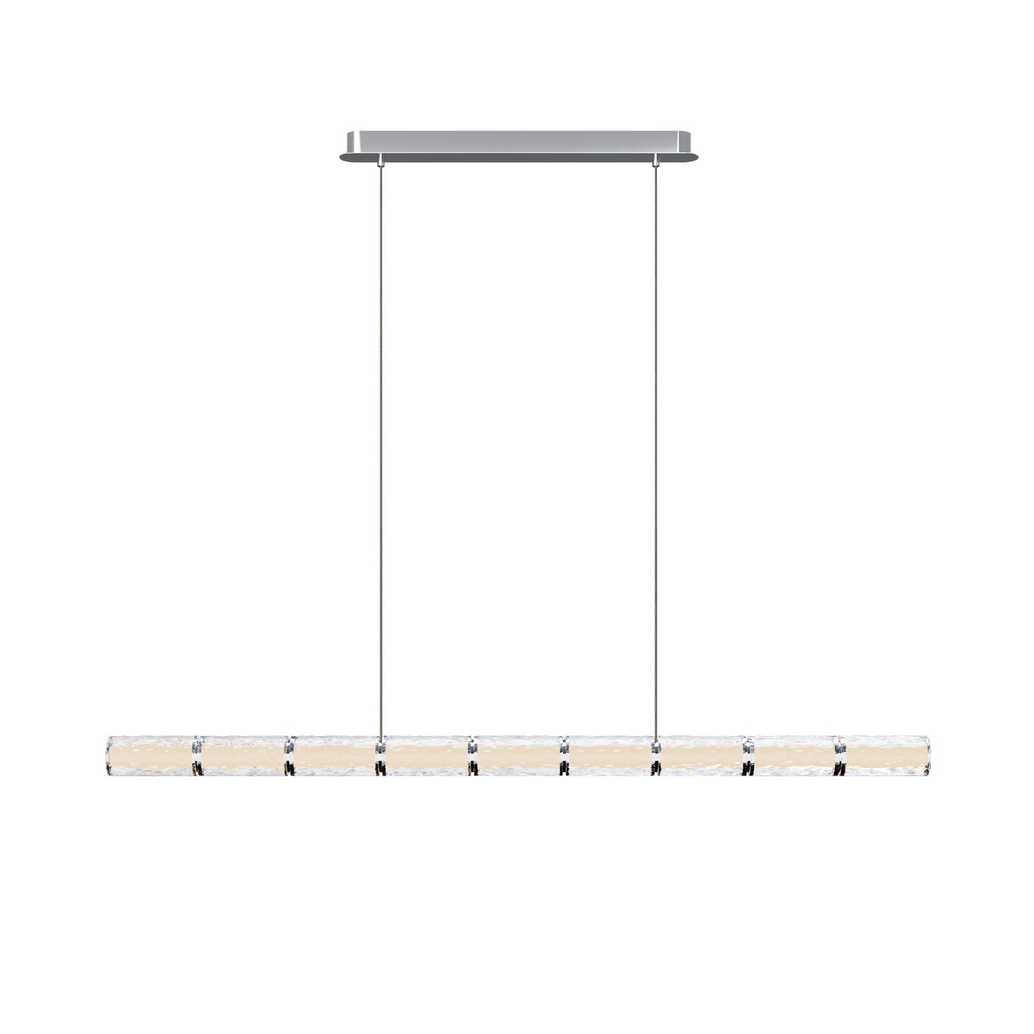 Suspension Love 131 cm chromée