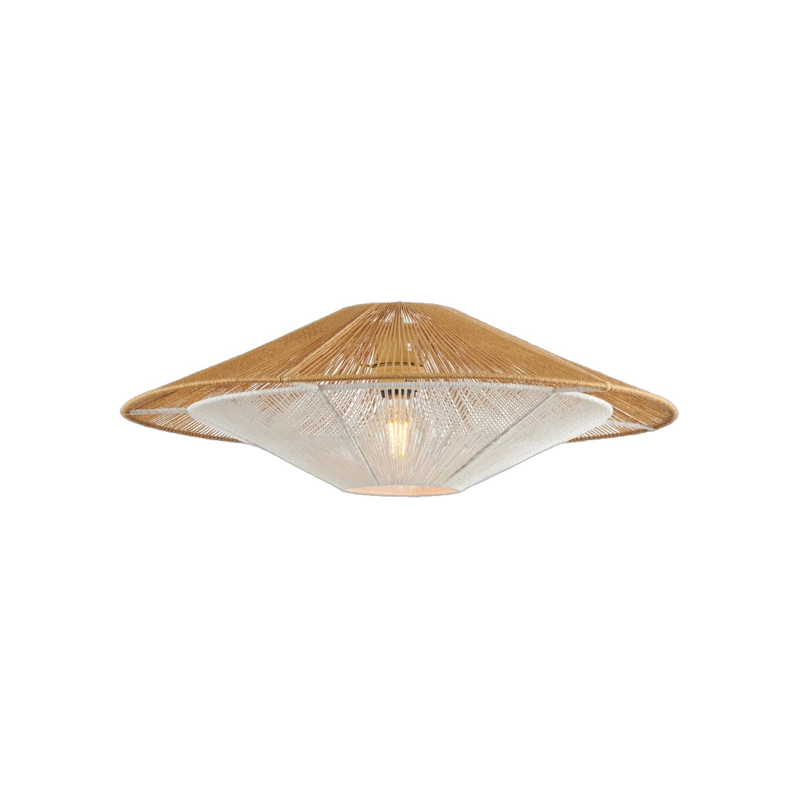 Suspension Lumbini corde de papier naturel 60 cm E27