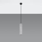 Suspension Luvo en béton gris suspendue au plafond