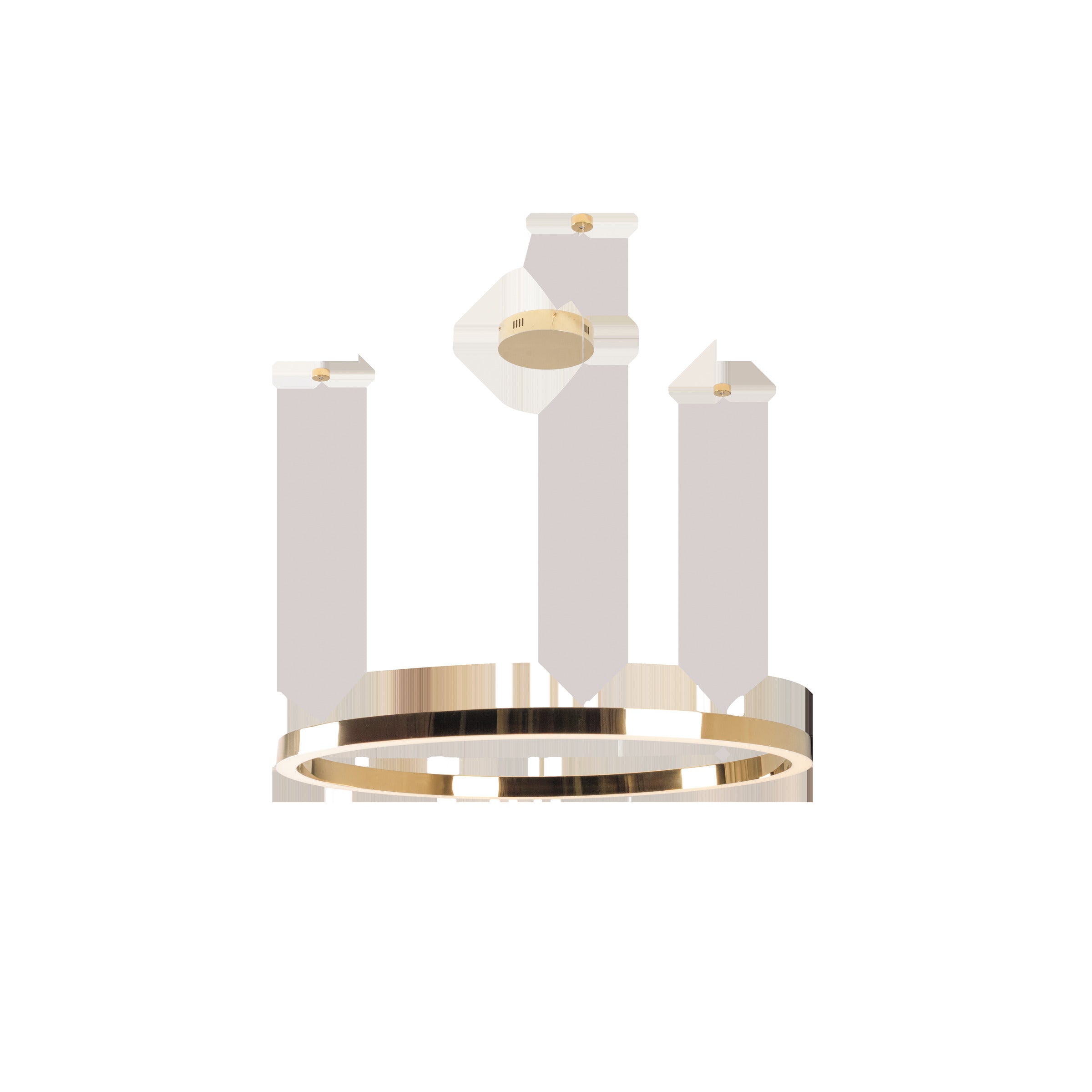Suspension Luxury 110 cm dorée à variateur