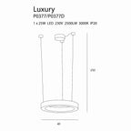 Suspension Luxury 40 cm dorée à variateur, vue 3