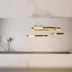 Suspension Luxury 40 cm dorée à variateur