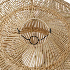 Abat-jour de suspension Macaron en rotin naturel 75 cm, vue 8