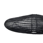 Abat-jour de suspension Macaron en rotin noir 150 cm, vue 3