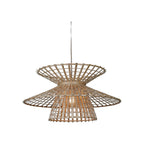Suspension Machu Picchu bambou naturel 57 cm E27