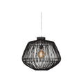 Suspension Madagascar rotin noir 60 cm E27
