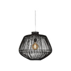 Suspension Madagascar rotin noir 60 cm E27