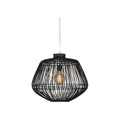 Suspension Madagascar rotin noir 60 cm E27