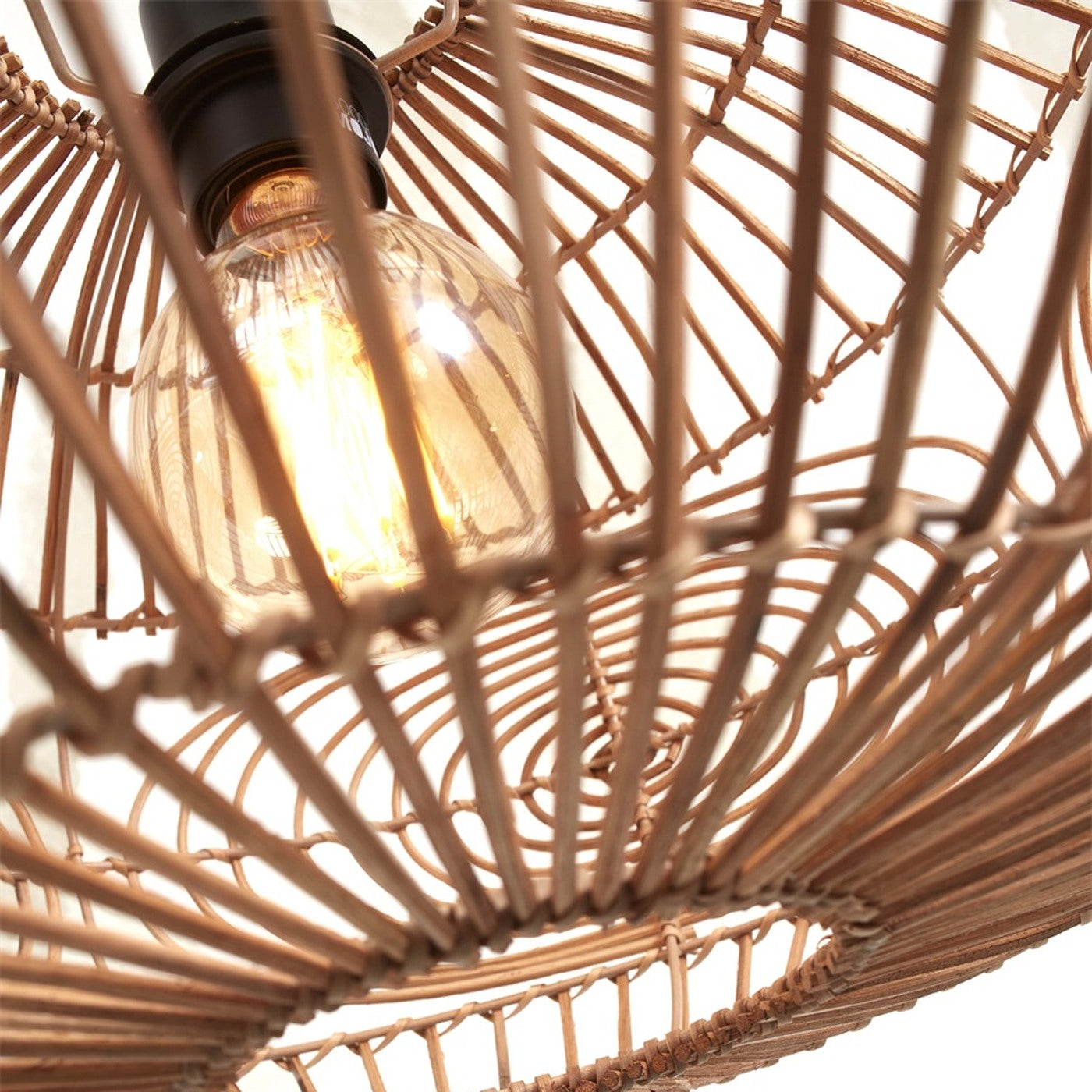 Suspension Madeira rotin naturel 48 cm E27, vue 4