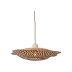Suspension Madura bambou naturel et brun 44 cm E27