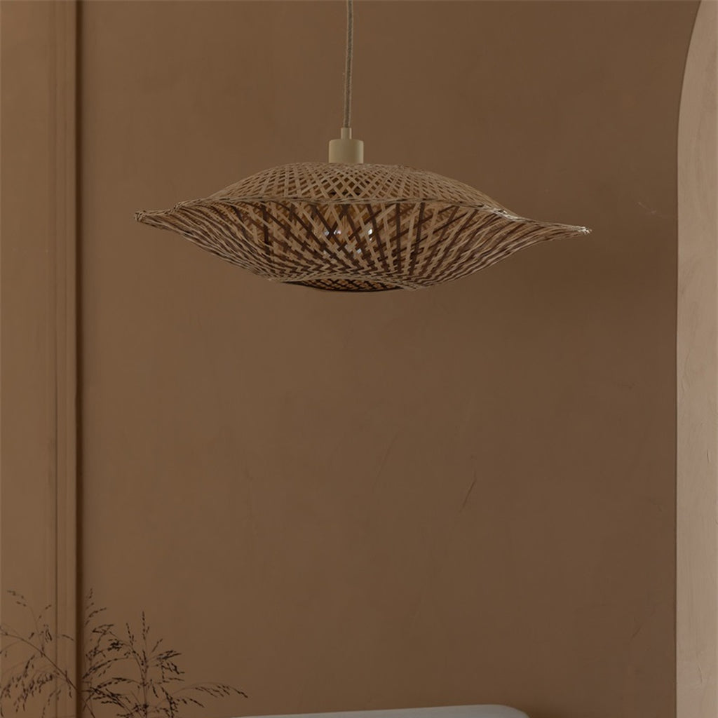 Suspension Madura bambou naturel et brun 60 cm E27, vue 4