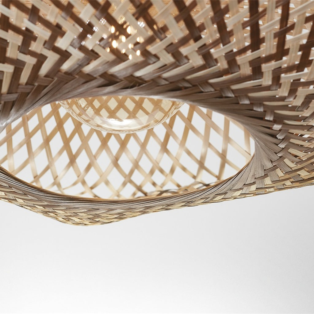 Suspension Madura bambou naturel et brun 60 cm E27, vue 8