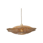 Suspension Madura bambou naturel et brun 60 cm E27