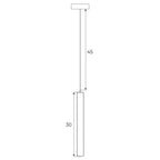 Suspension Magnetic spot fin noire Dali, vue 3